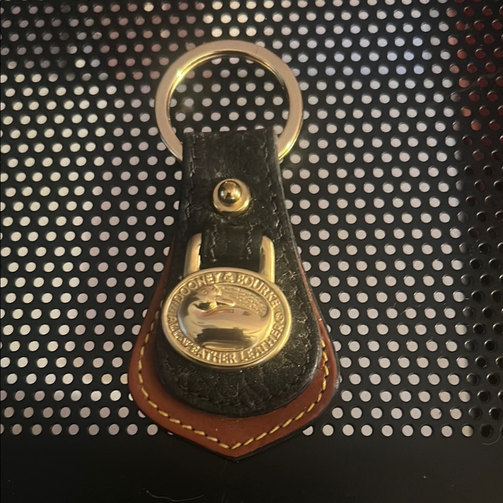 Brand new! Key fob black with tan leather trim